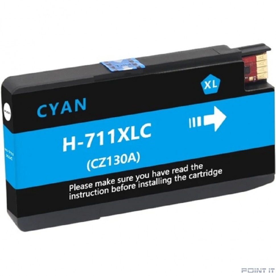 Струйный картридж NV Print 711 (NV-CZ130A) Cyan для HP Designjet T120/T520 (27 мл)