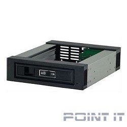 Procase L3-101-SATA3-BK  {Hot-swap корзина 1 SATA3/SAS 6Gb, черный, с замком, hotswap aluminium mobie rack module (1x5,25) 1xFAN 40x15mm}
