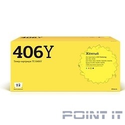 T2 CLT-Y406S Картридж (TC-S406Y) для Samsung CLP-365/CLX-3300/3305/Xpress C410 (1000 стр.) желтый, с чипом