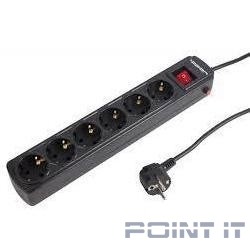 BURO Сетевой фильтр, 5 розеток, 5 метров, (500SH-5-B), черный (коробка) {992296}