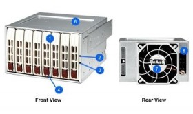 Корзина для жестких дисков SAS /SATA CSE-M28E1B SUPERMICRO