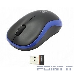 910-002239 Logitech Wireless Mouse M185 dark blue USB