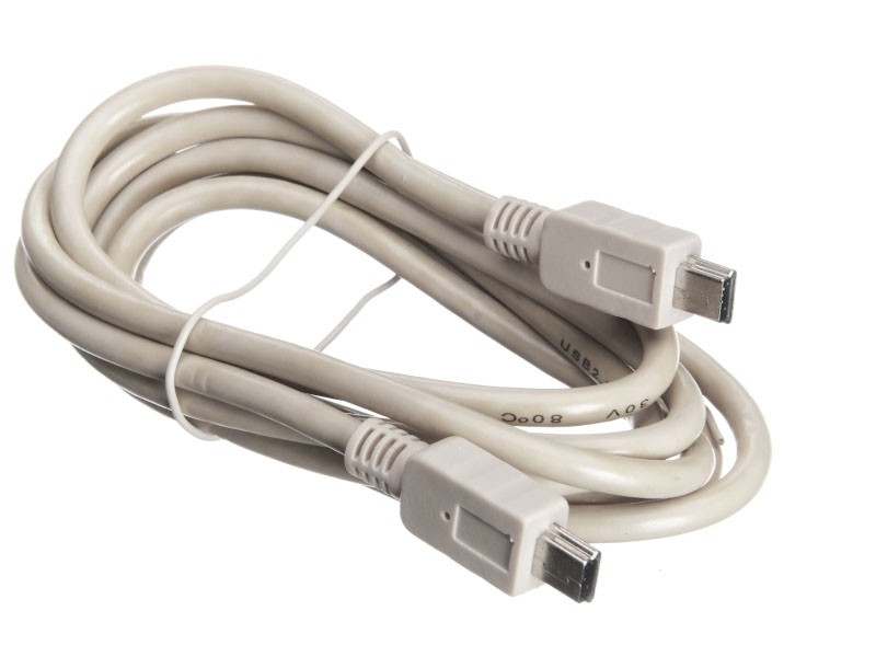 Кабель шт.mini USB B - шт.mini USB B 2.0 (1,5м), серый, блистер. Netko