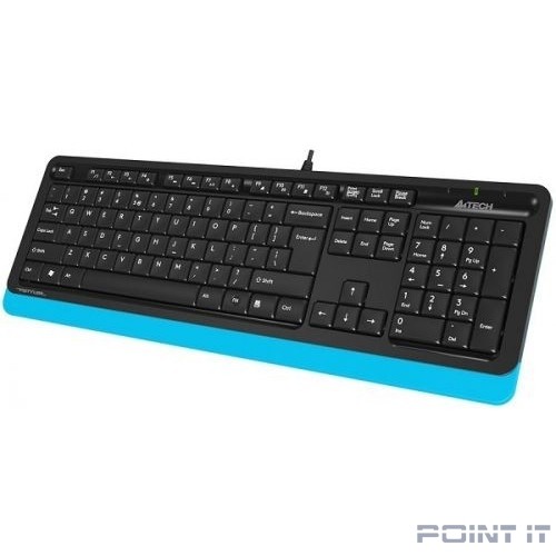 Клавиатура + мышь A4Tech Fstyler F1010 клав:черный/синий мышь:черный/синий USB Multimedia