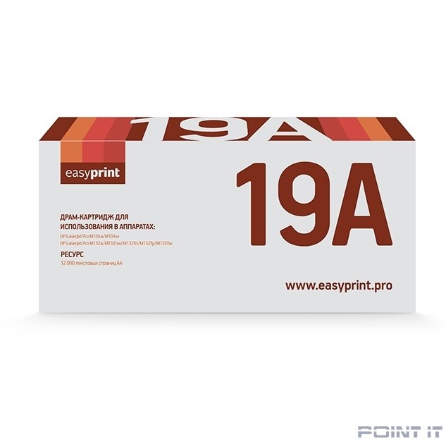 EasyPrint CF219A фотобарабан DH-19A для HP LaserJet Pro M102a/M102w/M104a/M104w/M130a/M130fn/M130fw/M130nw/M132a/M132nw/M132fn/M132fp/M132fw/M132snw (12000стр.) с чипом