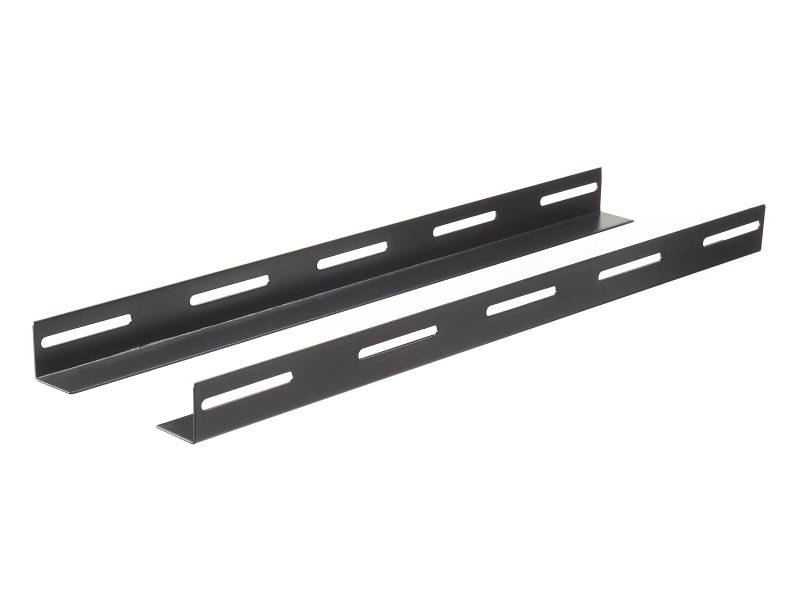 Рельса L для шкафа глубиной 800 (550*37*37) чёрная (2 шт)
