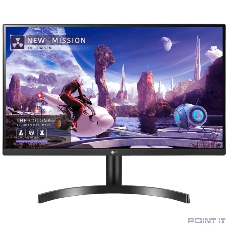 Монитор LCD LG 27" 27QN600-B черный {IPS 2560x1440 75Hz 5ms 178/178 8bit(6bit+FRC) 350cd 1000:1 HDR10 Headph.Out vesa}