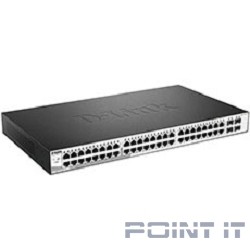 D-Link DGS-1210-52/ME/B1A Управляемый L2 коммутатор, 48x1000Base-T, 4x1000Base-X SFP, AC 220В/DC 12В(с возможностью мониторинга статуса питания коммутатора)