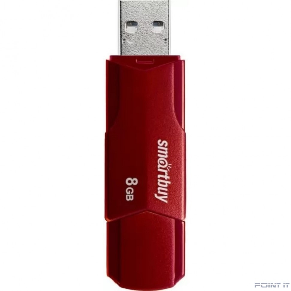 Smartbuy USB Drive 8GB CLUE Burgundy (SB8GBCLU-BG) UFD 2.0