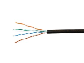 Кабель Skynet Standard UTP4 cat.5е, одножильный, 305м, Cu, Проходит Fluke тест, для наружных работ, черный