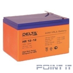 Delta HR 12-12 (12 А\ч, 12В) свинцово- кислотный аккумулятор