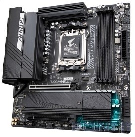 Gigabyte B650M AORUS ELITE AX {Socket AM5, AMD B650, 4xDDR5-5200, HDMI+DP, 2xPCI-Ex16, 4xSATA3(RAID 0/1/10), 2xM.2, 8 Ch Audio, 2.5GLan, WiFi, (4+4)xUSB2.0, (7+2)xUSB3.2, (1+1)xUSB3.2 Type-C™, mATX}