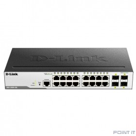 D-Link DGS-3000-20L/B1A Управляемый L2 коммутатор с 16 портами 10/100/1000Base-T и 4 портами 1000Base-X SFP