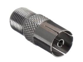 Переходник гнездо F - гнездо ТВ (цинк) (P108-59), NETKO Optima