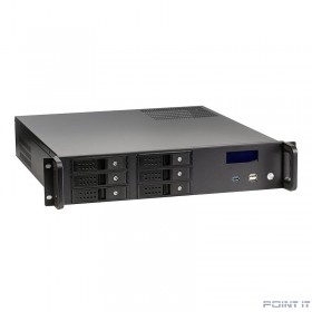 Exegate EX279705RUS Серверный корпус Exegate Pro 2U480-HS06 &lt;RM 19&quot;,  высота 2U, глубина 480, без БП, 6xHotSwap, USB&gt;