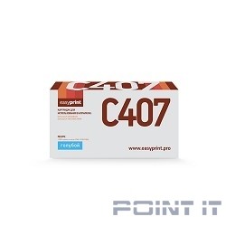 EasyPrint CLT-C407S Картридж  LS-C407 для Samsung CLP-320/325/CLX-3185 (1000 стр.) голубой, с чипом