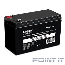 Exegate ES252436RUS Аккумуляторная батарея  Exegate Special EXS1270, 12В 7Ач, клеммы F1
