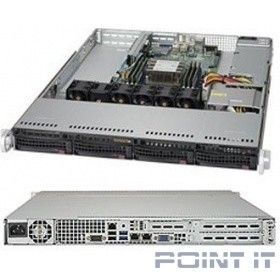 Сервер.платформа SuperMicro SYS-5019P-WT 1U 1xS3647 TDP205W 4LFF 2x10GbE 2xFH 1xLP 1x600W