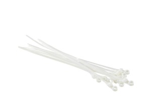 Стяжка нейлоновая 150*5 /50 шт под винт (50 шт), белая, NETKO Optima