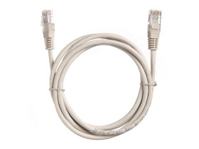 Патч-корд Technolink C UTP4 cat.5е, 1.5м, CCA, LSZH, серый, литой коннектор