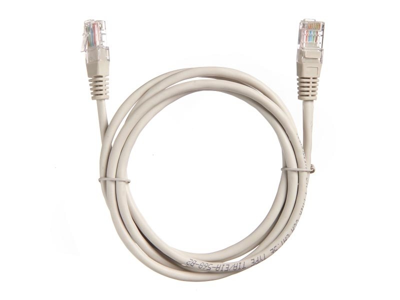 Патч-корд Technolink C UTP4 cat.5е, 1.5м, CCA, LSZH, серый, литой коннектор