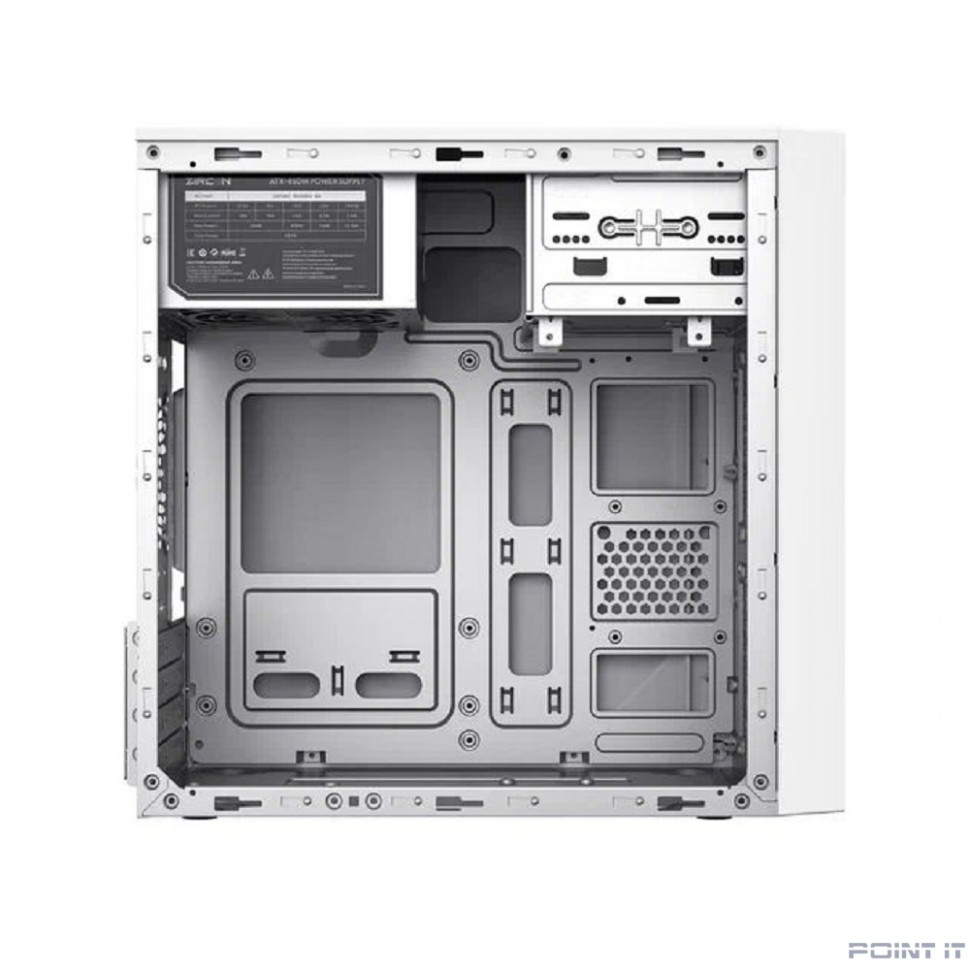 Корпус ZIRCON, IVA WT (Midi Tower, Белый, БП 450Вт., 1*USB3.0, 1*USB Type-C, HD Audio)