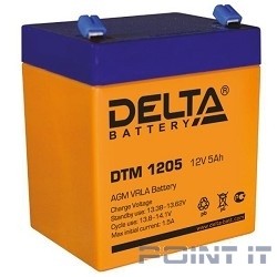 Delta DTM 1205 (5 А\ч, 12В) свинцово- кислотный аккумулятор