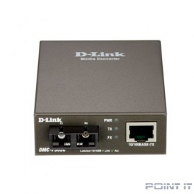 D-Link DMC-F30SC/B1A Медиаконвертер с 1 портом 10/100Base-TX и 1 портом 100Base-FX с разъемом SC для одномодового оптического кабеля (до 30 км)