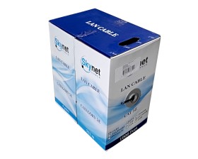 Кабель Skynet Light UTP4 cat.5е, одножильный, 305м, Cu, Проходит Fluke тест, для наружных работ, черный
