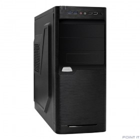 Exegate EX272730RUS Корпус MiditowerXP-330U Black, ATX, &lt;XP600, Black,120mm&gt;, 2*USB+2*USB3.0, Audio