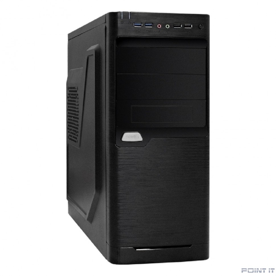 Exegate EX272730RUS Корпус MiditowerXP-330U Black, ATX, <XP600, Black,120mm>, 2*USB+2*USB3.0, Audio