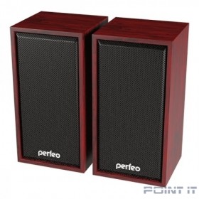 Perfeo колонки &quot;CABINET&quot; 2.0, мощность 2х3 Вт (RMS), махагон, USB	