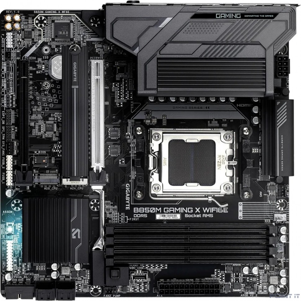 Gigabyte B850M GAMING X WF6E SocketAM5 AMD B850 4xDDR5 mATX AC`97 8ch(7.1) 2.5Gg RAID+HDMI+DP