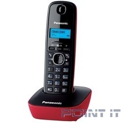 Panasonic KX-TG1611RUR (красный) {АОН, Caller ID,12 мелодий звонка,подсветка дисплея,поиск трубки}