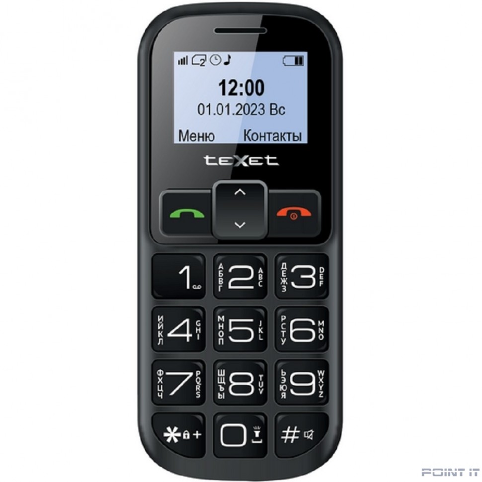 TEXET TM-B322 цвет черный-красный с ЗУ