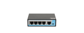 Коммутатор GIGALINK, неуправляемый, 4 PoE (802.3af) порта 10/100Мбит/с до 250 метров cat.6, 1 Uplink порт 100Мбит/с, 60Вт