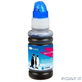 Чернила G&amp;G GG-C13T00S24A голубой70мл для L1110, L3151, L3100, L3101, L3110, L3150