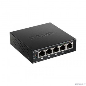 D-Link DGS-1005P/B3A Неуправляемый коммутатор с 5 портами 10/100/1000Base-T (4 порта PoE 802.3af/at, PoE-бюджет 60 Вт)