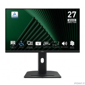 Монитор MSI PRO 27&quot; MP275QPG {IPS 2560x1440 100Hz 4ms 300cd 2xHDMI DisplayPort Speakers HAS Pivot VESA} [9S6-3PC39M-069]