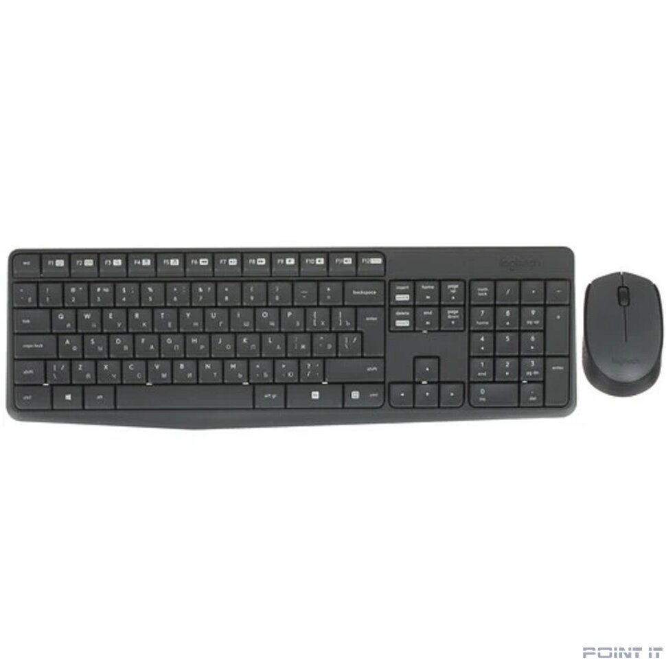 Клавиатура и мышь Logitech MK235 RUS 920-007949 BLACK