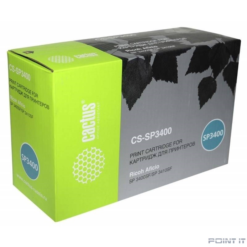 Картридж лазерный Cactus CS-SP3400 SP 3400HE черный (5000стр.) для Ricoh Aficio SP 3400/3410/3410dn;SP 3510/3510dn