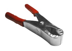 Зажим крокодил, 30A, красный, L=73±5мм, NETKO Optima