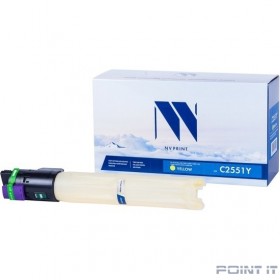 Тонер-картридж NVP совместимый NV-MP C2551 Yellow для Ricoh Aficio MP C2031/ C2051/ C2051AD/ C2501/ C2531/ C2551/ C2551AD (9500k)