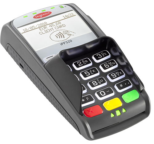 Клавиатура выносная/автономная IPP320 USB, RS232 & Ethernet Contactless, с ПО начального уровня, с кабелем USB для работы пинпадов IPP320/350