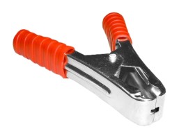 Зажим крокодил, 100A, красный, L=108±5мм, NETKO Optima