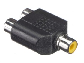 Переходник гнездо RCA - 2 гнезда RCA, NETKO Optima