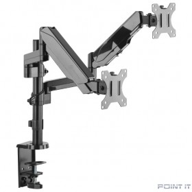 ONKRON G140 чёрный {Для двух экранов диагональю 13&quot;-32&quot; Допустимая нагрузка: 2х (1-8 кг (2.2 - 17.6 lbs)) VESA: 100x100, 75x75}