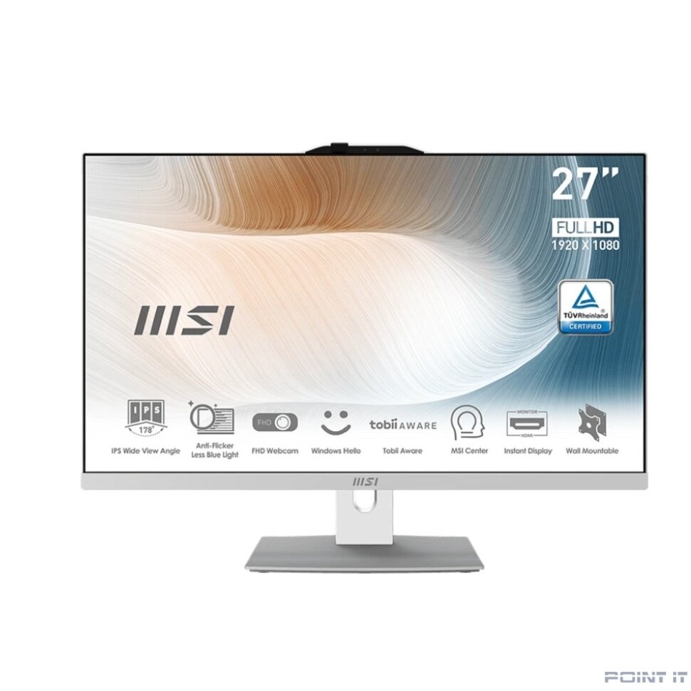 MSI Modern AM272P 12M-1041XRU [9S6-AF8212-1041] White 27" {FHD i5-1235U/16Gb/SSD1Tb/KB/M/NoOS}