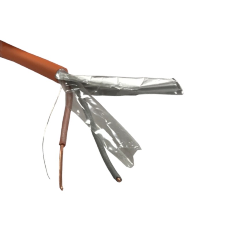 Кабель сигнальный ТЕХНОКАБЕЛЬ, экранированный, КПСЭнг(А)-FRLS, 1*2*1.0мм2, 200м, оранж. АКЦИЯ