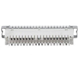 Плинт ТК размык., ABS, 10 пар, медь, нумерация (0-9), бело-серый NETKO Optima